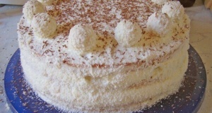 BÖGRÉS RAFFAELLO TORTA, EZ TÉNYLEG OLYAN FINOM, MINT A RAFFAELLO GOLYÓK!